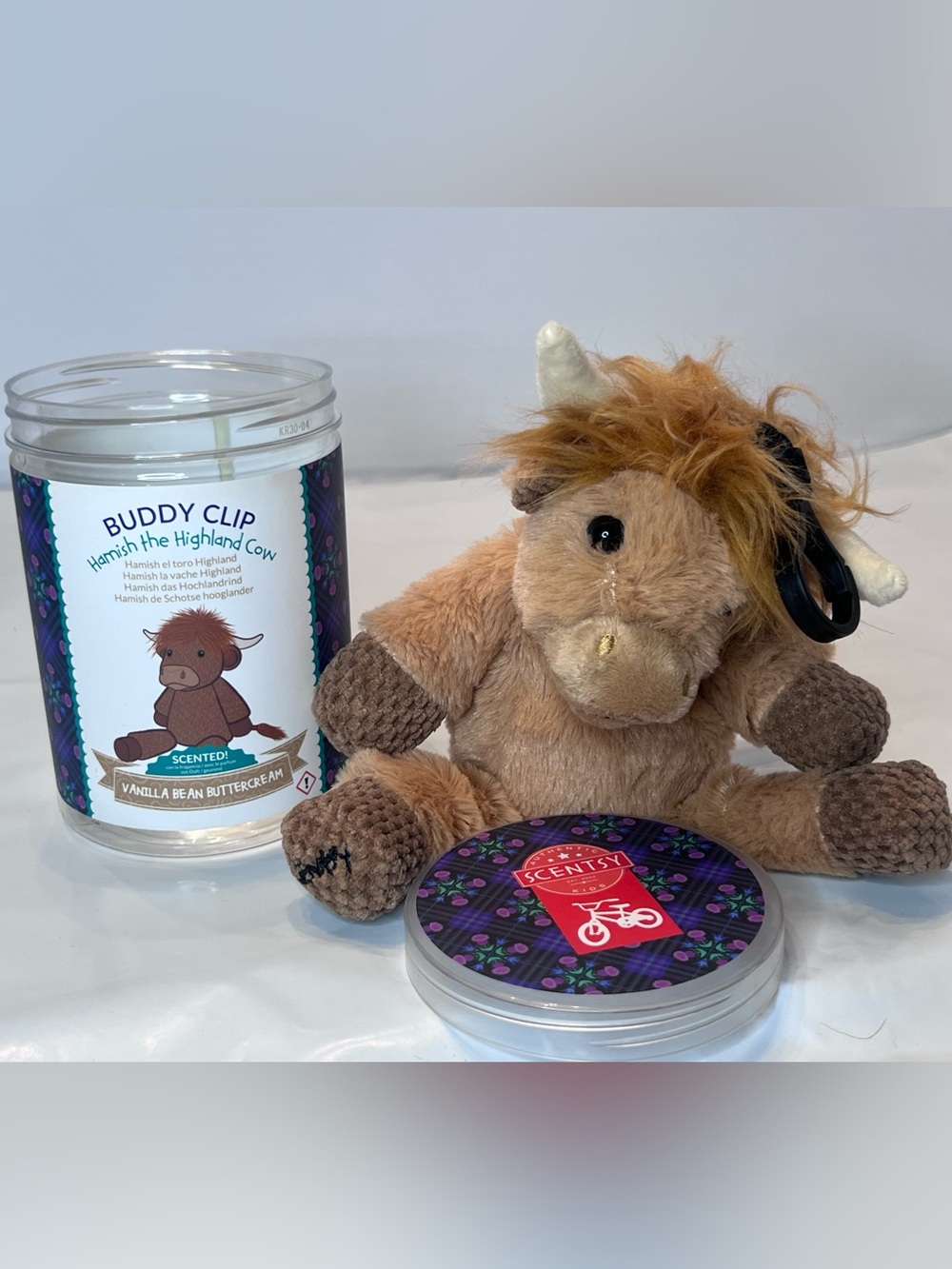 NEW Scentsy Highland Cow Buddy Clip